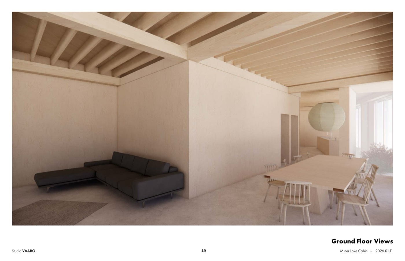 Red Oak Lodge multi-use loft space design